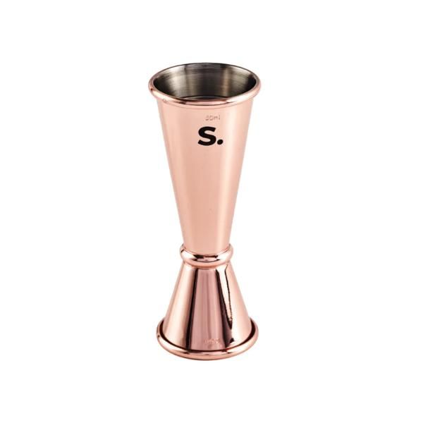 SPIL. Rose Gold Stainless Steel Jigger 25ml/50ml Bar Tool