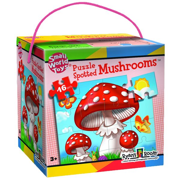 Ryan's Room Spotted Mushrooms Puzzle: 16 Pieces