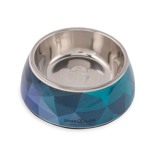 Melamine Stainless Steel Bowl - Triangle Gradient