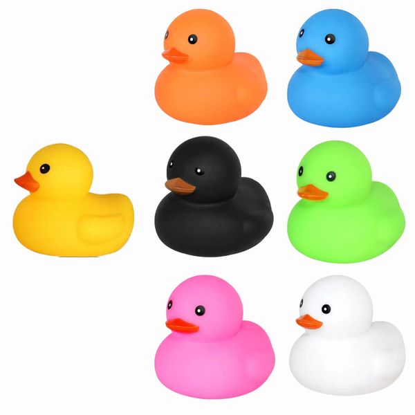 7 Pack Rubber Duck Bath Toys Bath Ducks Set