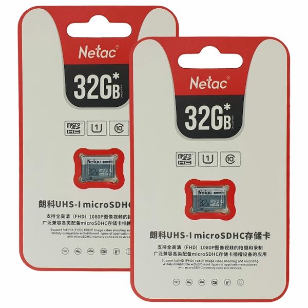 2 Pack - Netac 32GB MircoSD - Class10 - High Speed Transfer