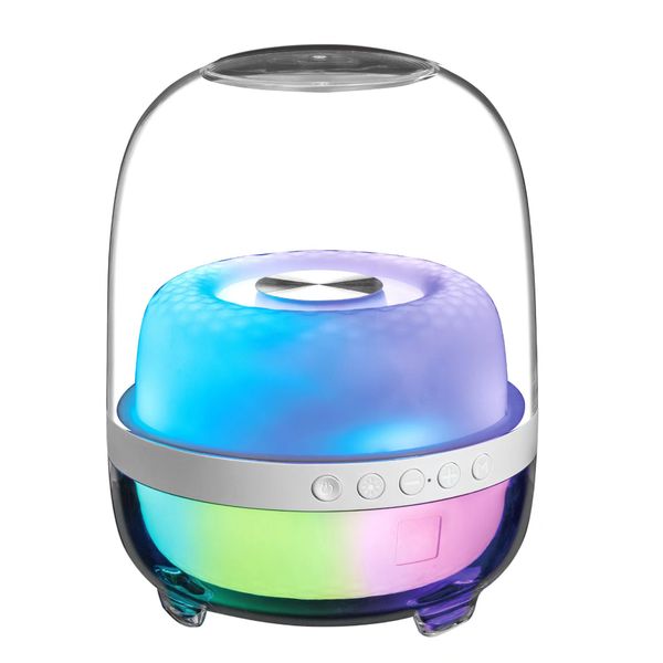 Rechargeable Bluetooth Speaker with Subwoofer Portable Wireless with LED