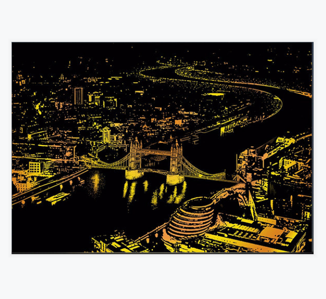 Hotting Magic Scratch Art Paper-London