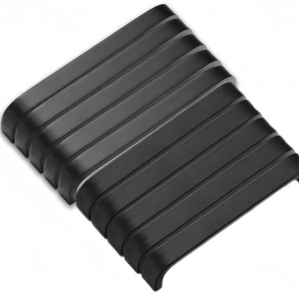 Set of Applied Furniture Handles, 10 Pcs, Aluminium, Black, 96MM