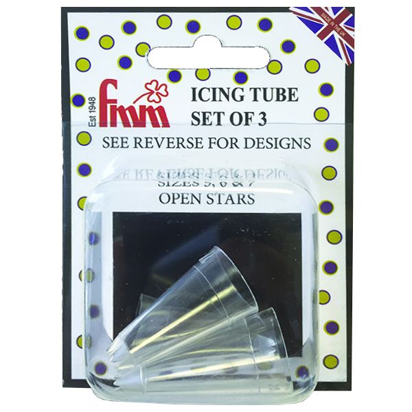 FMM Piping Icing Decoration Decorating Sugarcraft Open Stars Nozzle Tip Set