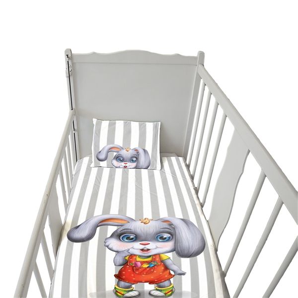 School Bunny Cot Duvet Set