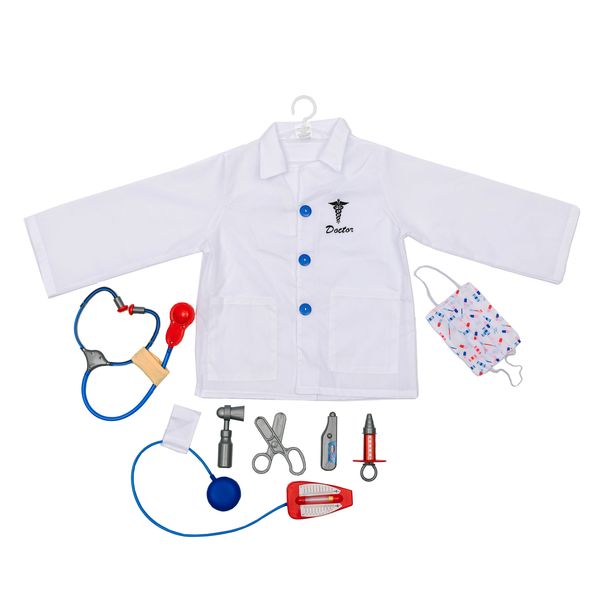 Doctor - Role Play Costume For Kids With Accessories - Pretend, Dress Up