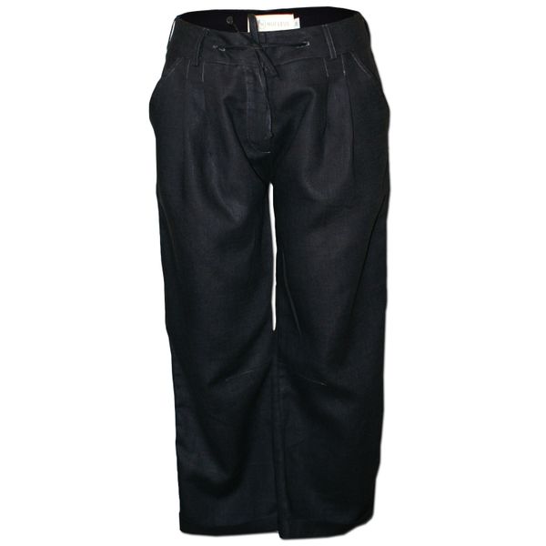 Nucleus - Stroke Pants in Black Linen