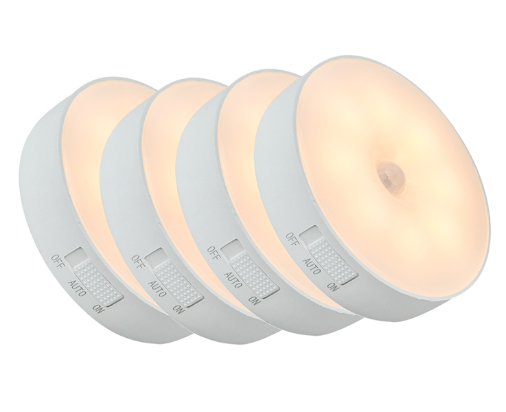 4 x IPSTYLE Wireless Body Induction Lamp LED Motion Sensor Night Light