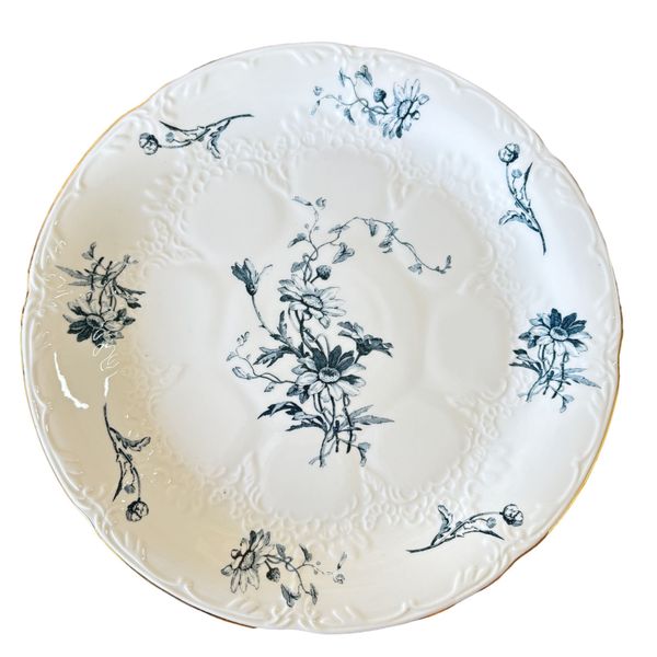 I-23-3 Set of 4pcs Blue Daisy Dinner Plate (26.5CM × 2cm)