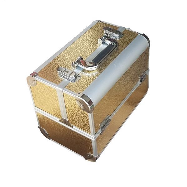 Professional Aluminium Make Up Cosmetic case-Rose Gold