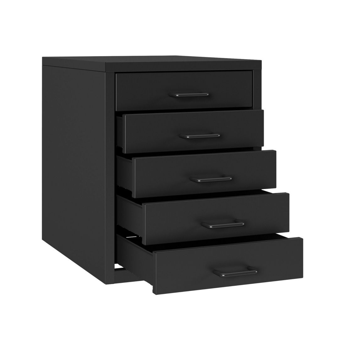 Steel Desk Organizer 5 Drawer Desktop Storage Cabinet