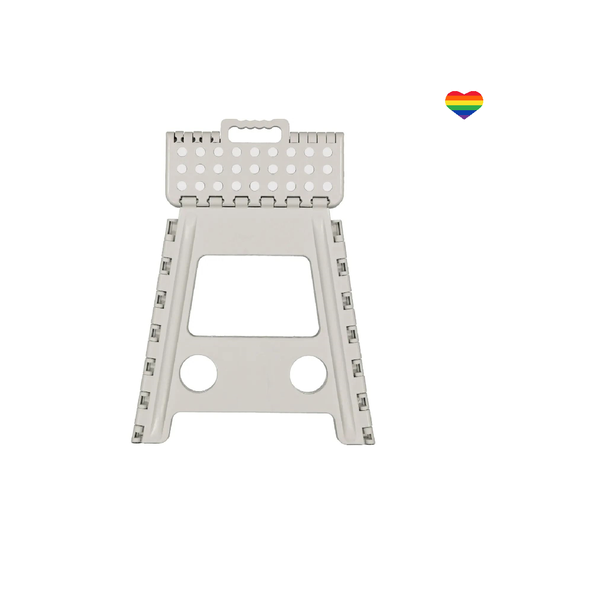 Folding Step Ladder Stool With Heart Sticker - 40cm