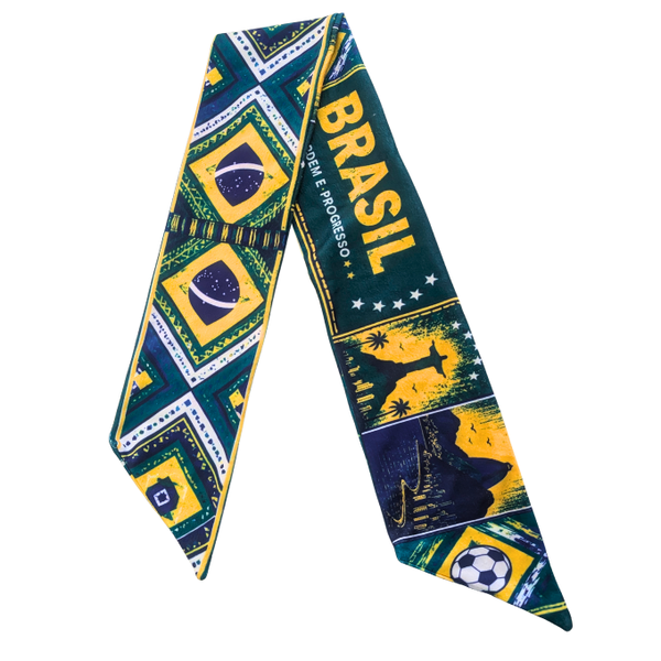 Brazil Supporters Double-Sided Polyfleece Scarf - 147cm x 18cm