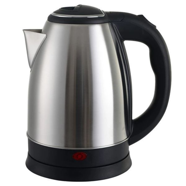 2L Electric Tea Kettle, Rapid Boil Stainless Steel Electric Kettle - Black