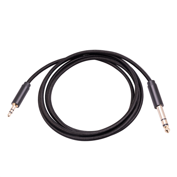 3.5Mm To 6.35Mm Adapter Aux Cable, 2 Meter