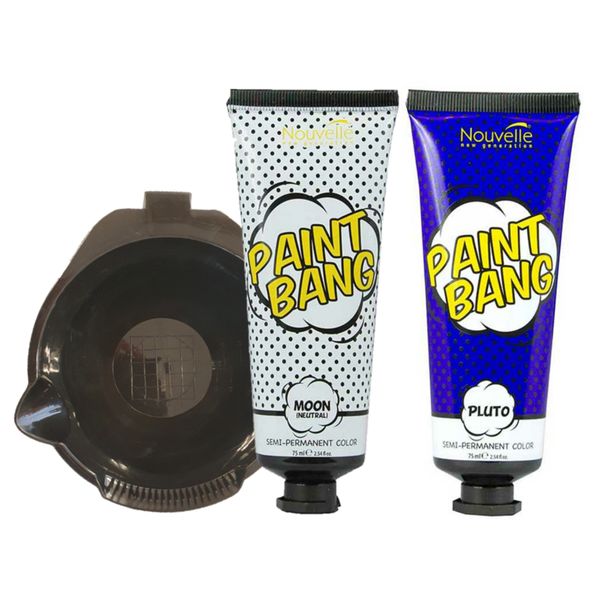 Nouvelle Paint Bang Pluto Set (Moon 75ml, Pluto 75ml, Bowl, Brush)