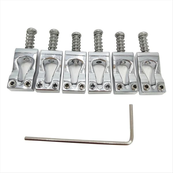 10.8Mm Electric Guitar Gourd Bridge Brass Bridge Saddle Silver