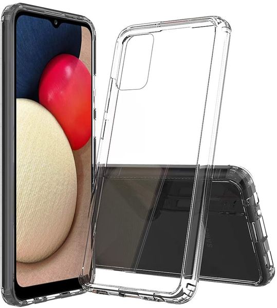TUFF-LUV Samsung Galaxy A02S Hard Crystal Case Cover - Clear