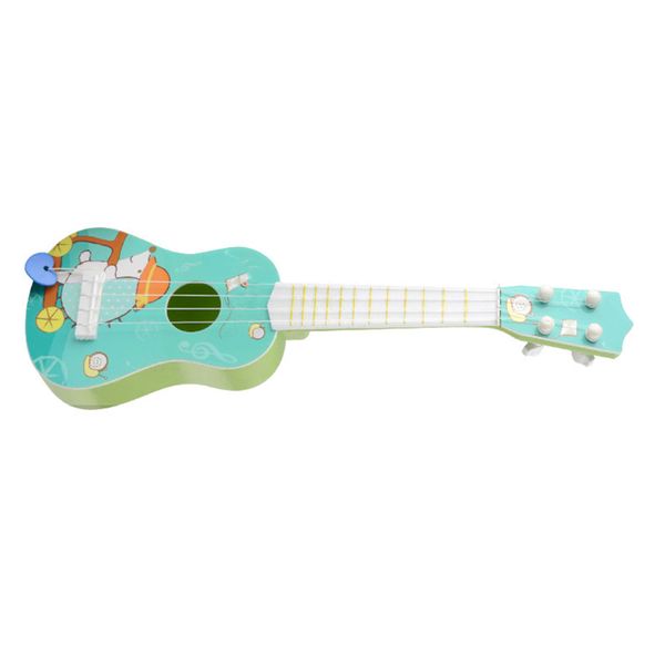 Ukulele Toy for Kids Colorful Patterned 4 String