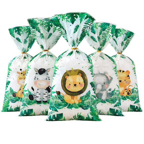 100 Piece - Jungle Animal - Candy Bag Set
