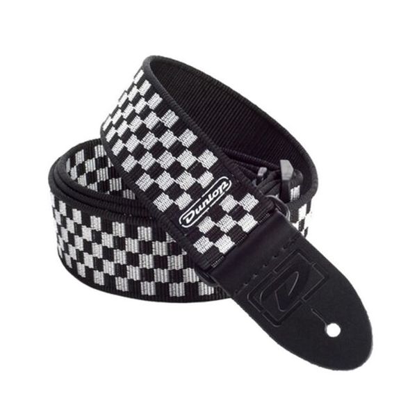 Dunlop Guitar Strap Black and White Checks