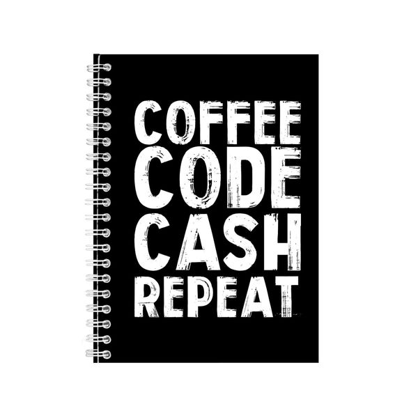 Coder Notebook Coding Gift Idea Writing Book Notepad Pad 33