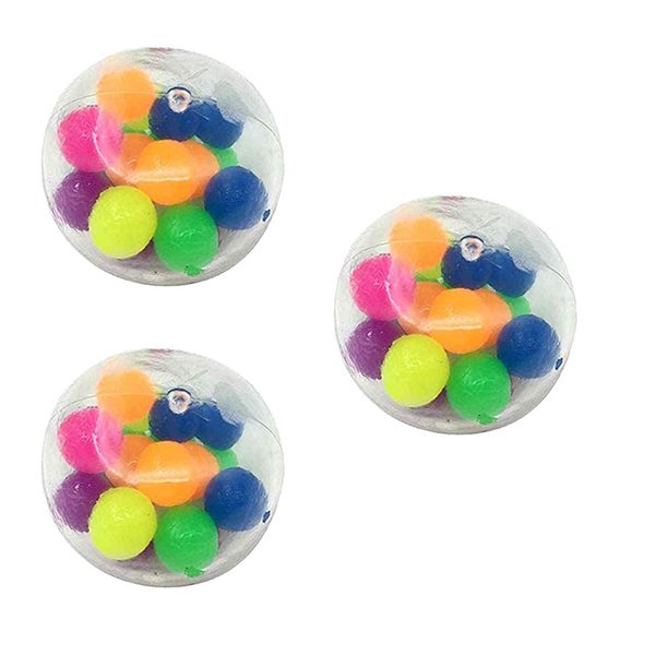 Fidget Toys-Squishy Stress Relieve Ball-Washable Reusable Fidget Toy-3 Pack