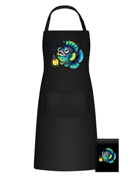 Kitchen Braai Apron - Electricfish Ocean Sea Fun
