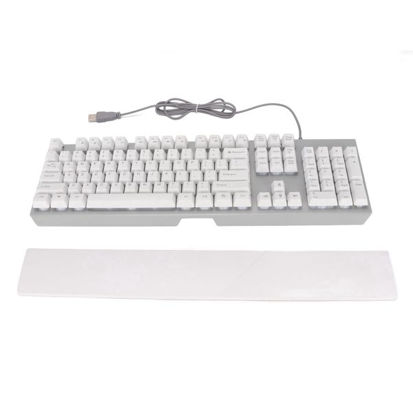 RGB Keyboard Office 104 Key Mechanical White