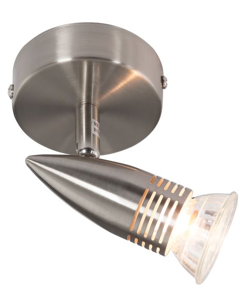 Bright Star Lighting 1-Light Satin Chrome Adjustable Spotlight