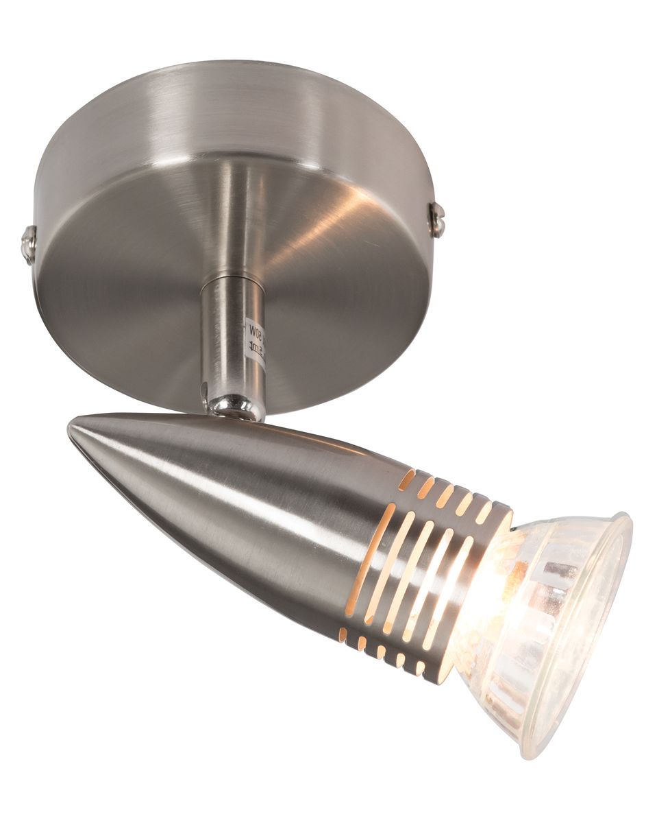 Bright Star Lighting 1-Light Satin Chrome Adjustable Spotlight