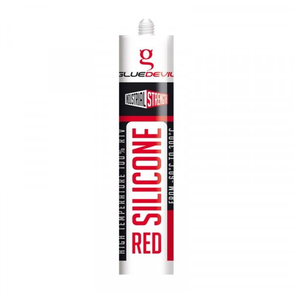GlueDevil High Temperature Silicone - 310ml - Red