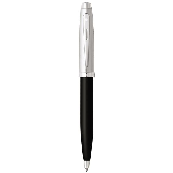 Sheaffer 100 Series Black Chrome Ballpoint Pen