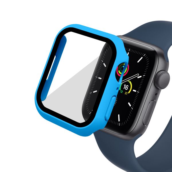 Candy Colour PC Tempered Watch Cover for Apple Series 41mm