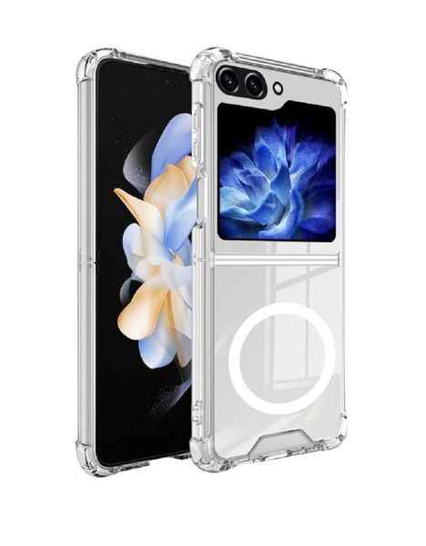 Transparent Magsafe Protective Case Back Cover Compatible with Samsung Galaxy S24 Ultra