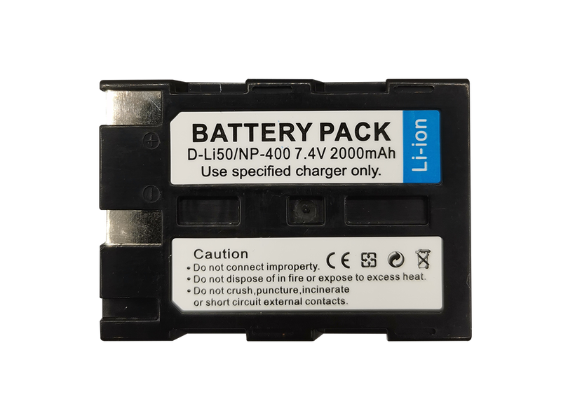 2000mAh Lithium-ion Battery for Pentax D-LI50/ Sigma BP-21/Samsung SB-L1674