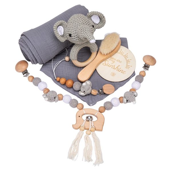 iKids Premier 7-Piece Baby Gift Sets | Elephant