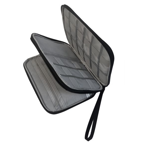 Electronic Accessories &amp; Cable Organiser Multi Compartment Pouch