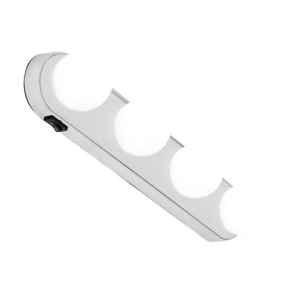 4-Bulb Vanity Mirror LED Light - Easy Setup, Bright Illumination