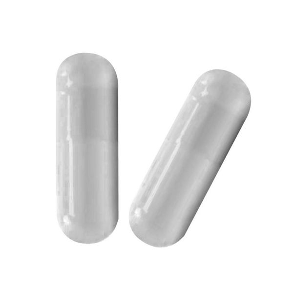 500 Size 00 Empty Gelatin Capsules (White)