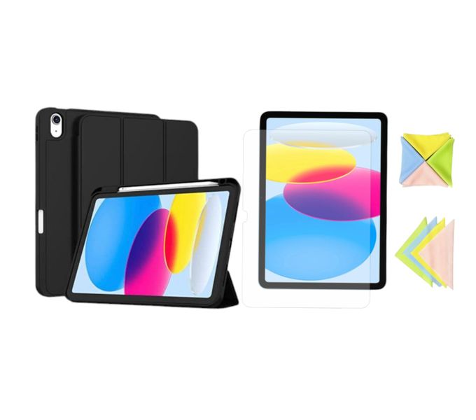 iPad 10th Gen 10.9" 2022 Case with Screen Protector &amp; Microfiber Cloths