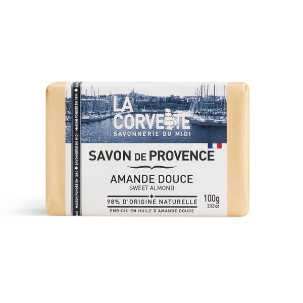 La Corvette Savon De Provence | Sweet Almond | 100g Soap Bar