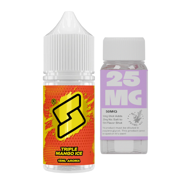 Bard x Vapour Mountain Triple Mango Ice 25mg 30ml Longfill Kit