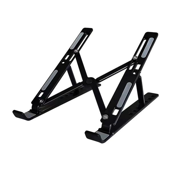 8 Level Foldable Ergonomic Laptop Stand Black