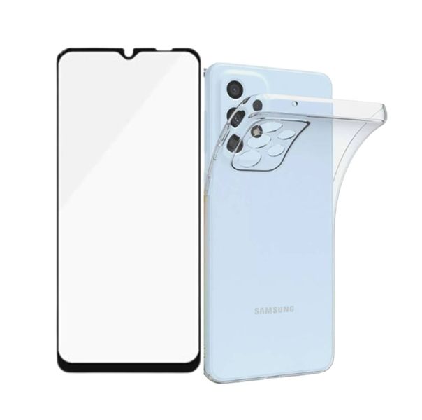 Anti-Yellow Clear Case with Screen Protector Compatible With Samsung A32 4G