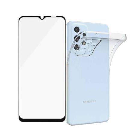 Anti-Yellow Clear Case with Screen Protector Compatible With Samsung A53 Image