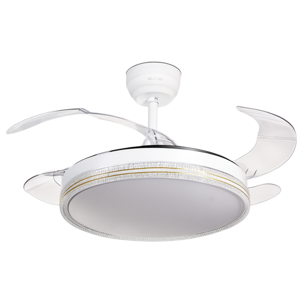 Designer Fan with Light - 36W, 120cm, Energy Efficient