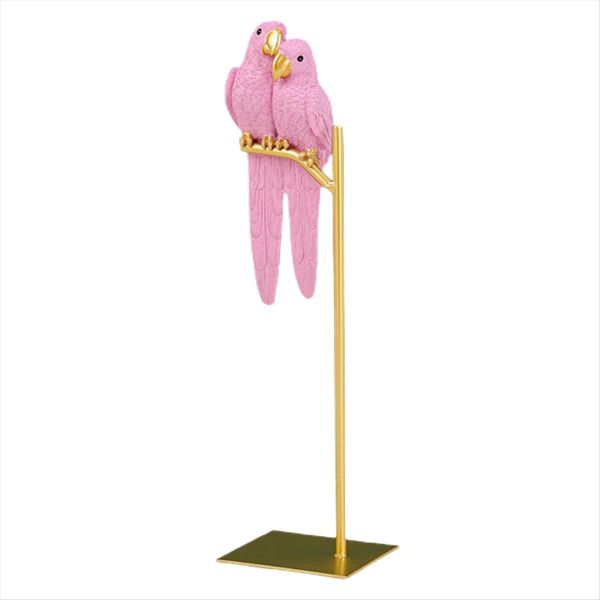 Parrot Sculpture Resin Parrot Statue Bird Animal Decoration Green