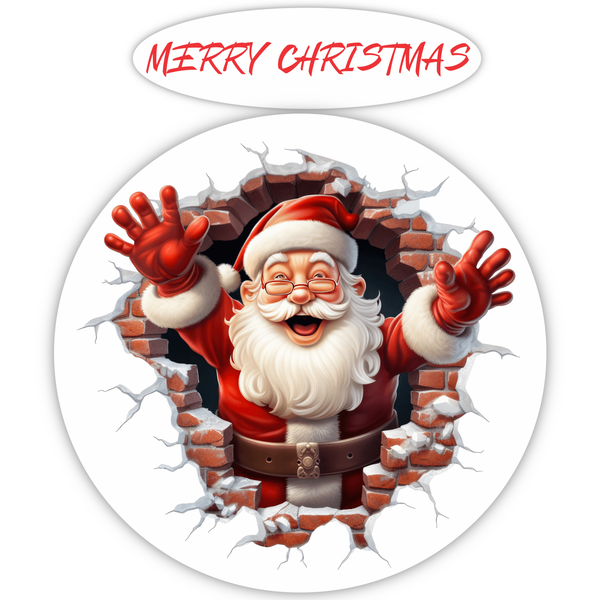 TrendSpire Big Santa Christmas Stickers